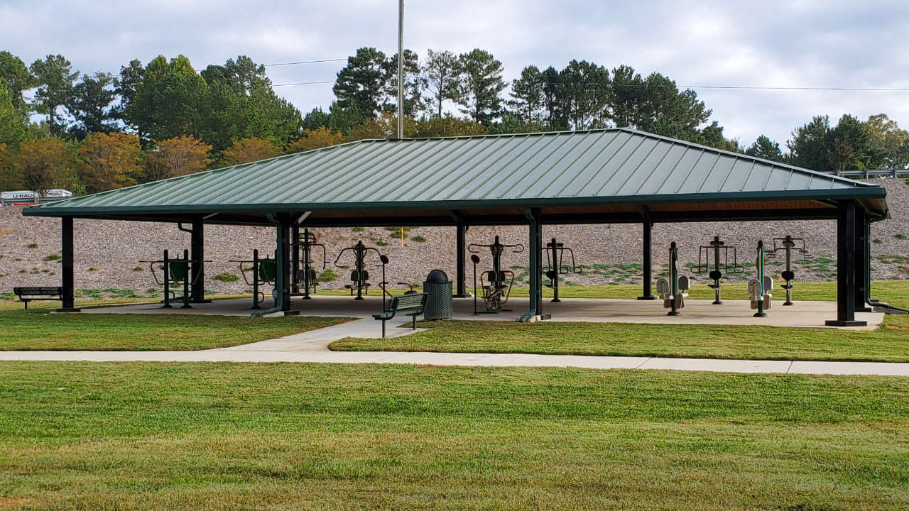 Silver-Comet-Linear-Park-Cobb-Powder-Springs-Covered-workout-stations-along-the-Silver-Comet-Trail