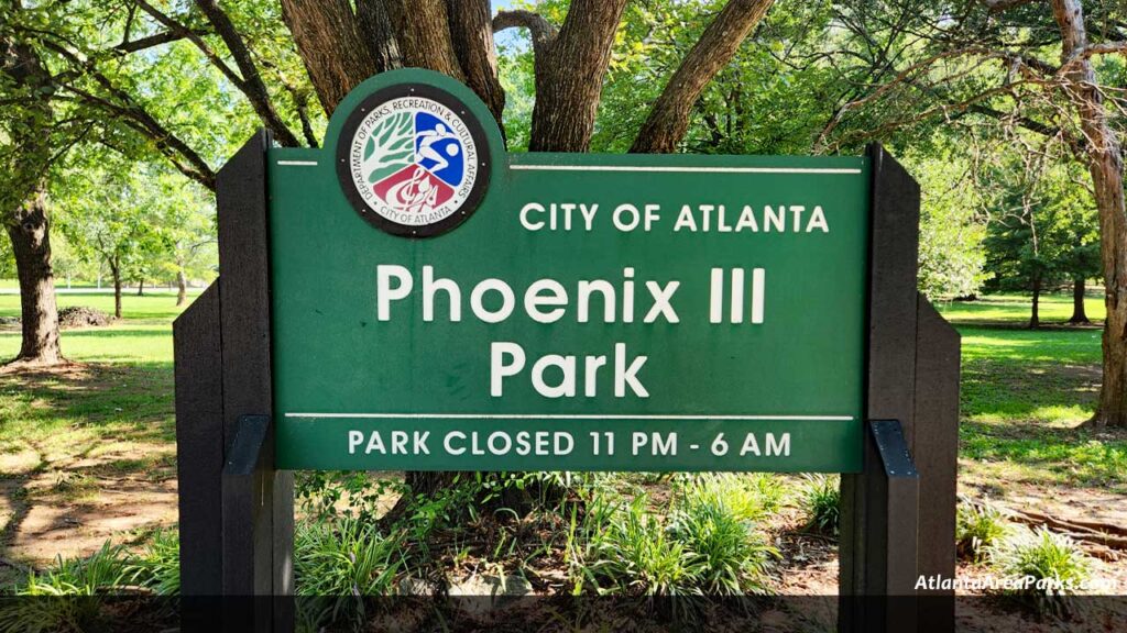 Phoenix-III-Park-Fulton-Atlanta-Park-sign